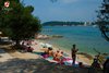 Rovinj Lone Beach beautiful colours blue and green